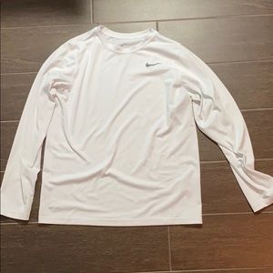 Nike long sleeve white t shirt